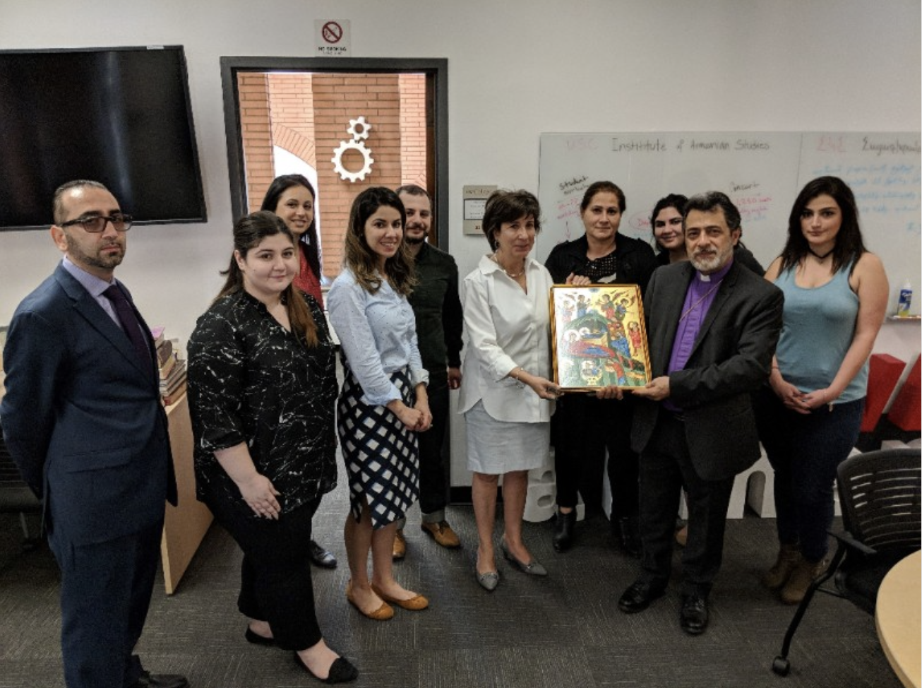 Primate Meets with USC's Director of Armenian Studies and ASA members