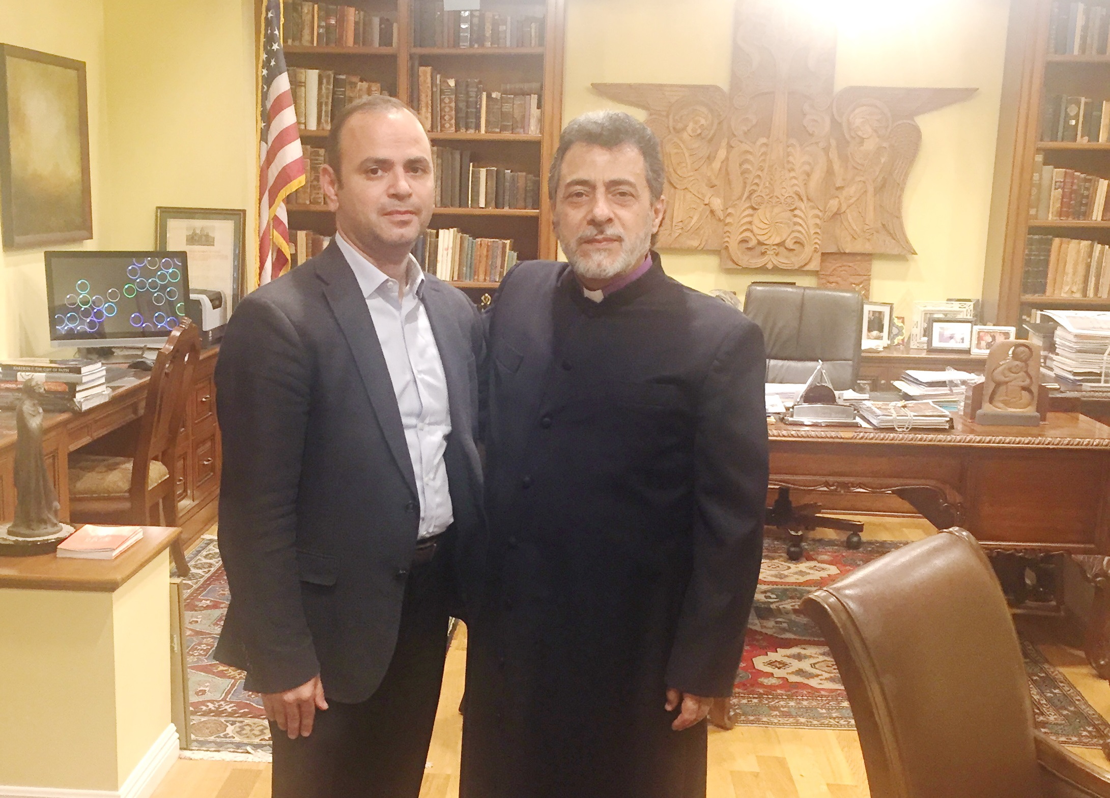 Glendale Mayor Zareh Sinanyan Visits the Western Diocese