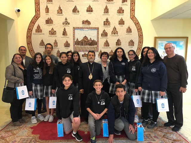 Merdinian Armenian Evangelical School Students Visit the Western Diocese