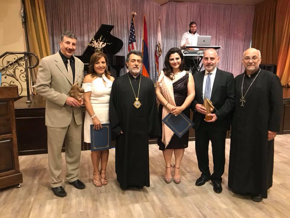 Two Esteemed Couples of St. Gregory the Illuminator Armenian Church of Pasadena Honored with Archbishop’s Awards