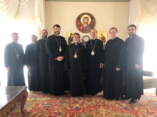 Primate Presides Over Bay Area Clergy Meeting: Meets with Metropolitan Gerasimos of San Francisco