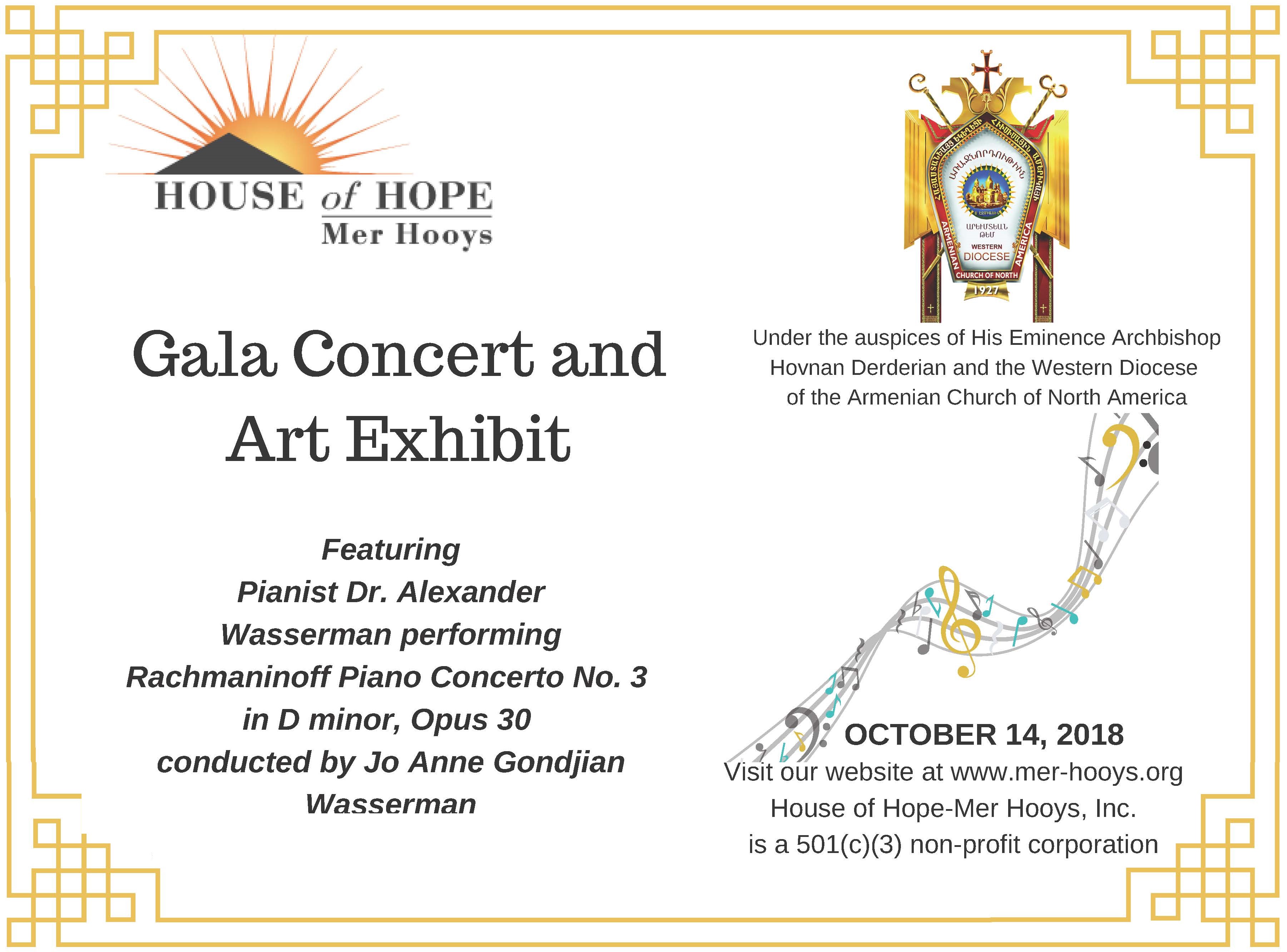 MER HOOYS ART EXHIBITION AND GALA CONCERT SHOWCASES ARMENIAN- AMERICAN VIRTUOSOS Mer Hooys Graduate Artist from Armenia to Attend