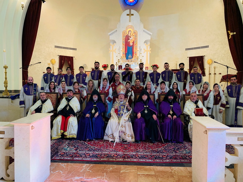 Patriarchal Vicar of the Armenian Patriarchate of Istanbul H.E. Abp. Aram Ateshian Celebrant at St. Leon Armenian Cathedral