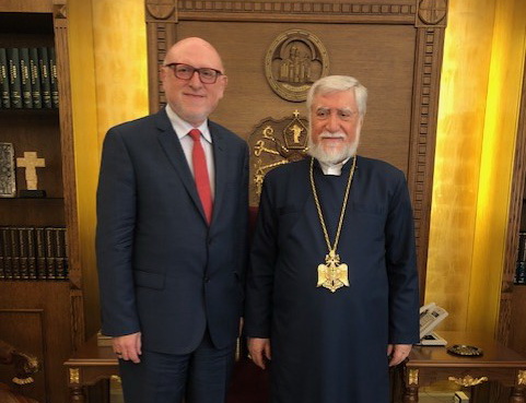 Diocesan Council Chairman Joseph Kanimian, Esq. Visits His Holiness Catholicos Aram I