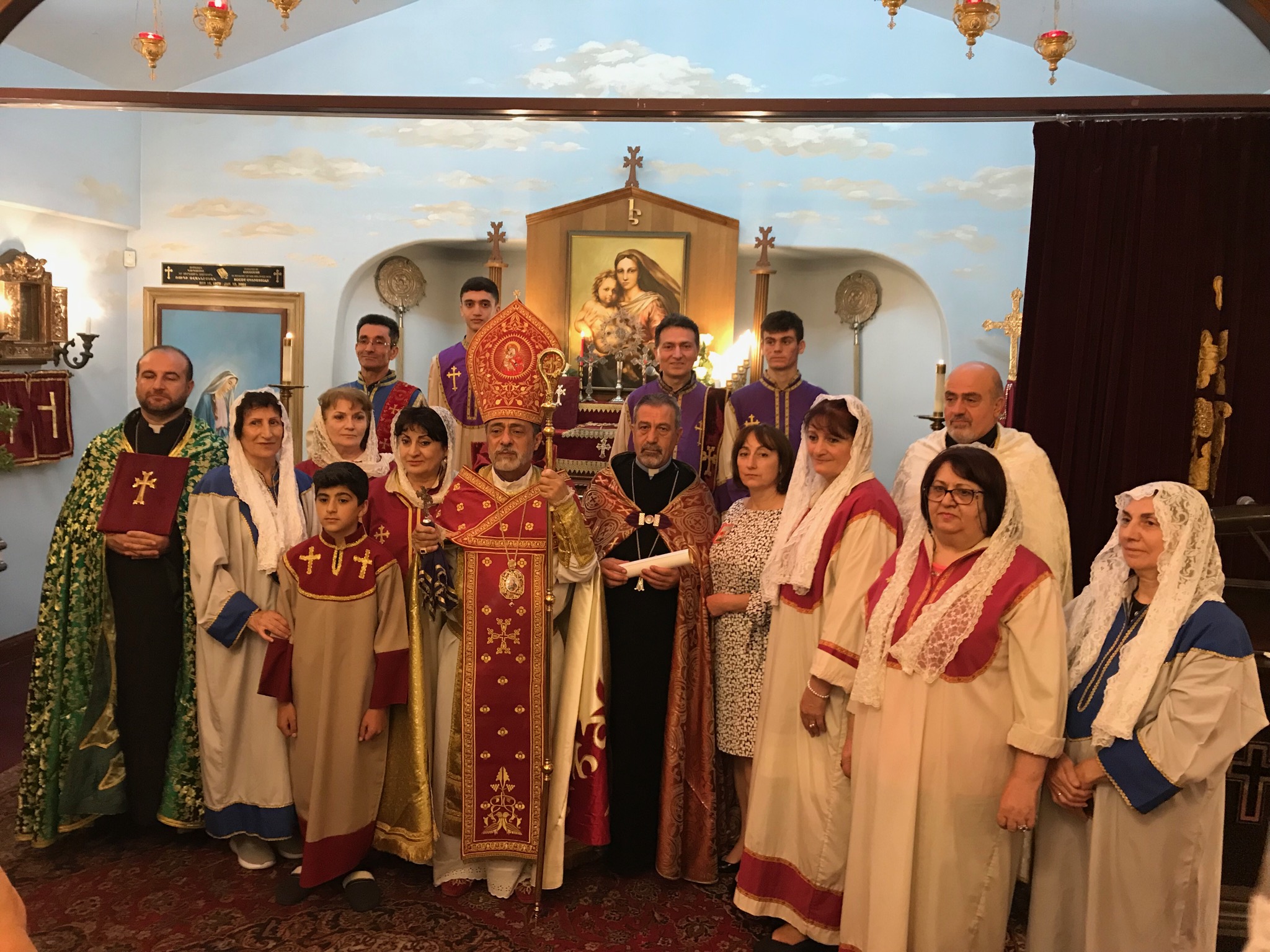 Primate Presides Over Service at St. Kevork Armenian Church of Glendale on the Feast of St. Kevork the Warrior – Rev. Fr. Zareh Mansuryan Receives Pontifical Message of Blessing and Commendation 