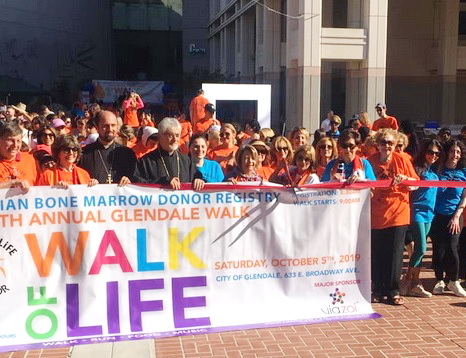 Rev. Fr. Vatche Hayrapetyan Represents the Primate at ABMDR's 14th Annual Walk of Life 