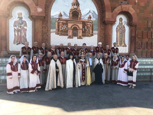 Khachadourian Choir Cross Stone Dedication – Choir Room Dedicated in Honor of Deacon Hagop Zerounian