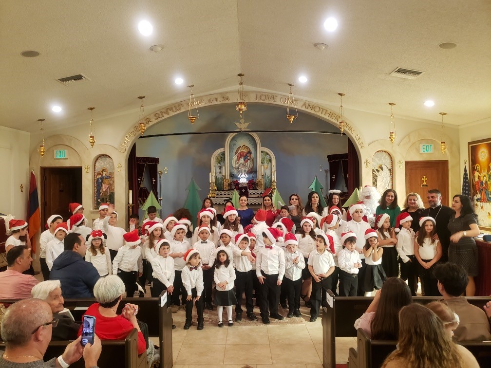 Saturday School Students of St. Sarkis Armenian Church of Santa Clarita Celebrate the Christmas Season