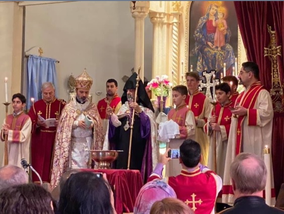 Fr. Hovel Ohanyan celebrates last Divine Liturgy as Pastor of St. Vartan Armenian Church of Oakland