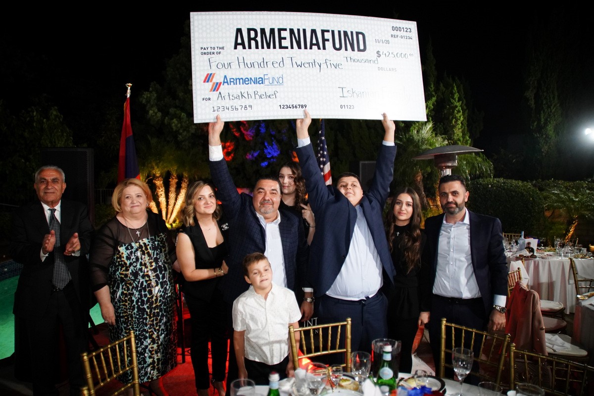 $425,000 Raised For Artsakh at Iskanian Family Fundraiser